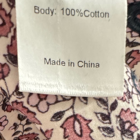 Xirena Prairie Floral Long Sleeve Cotton Sadie Blouse Size Small - Picture 14 of 14